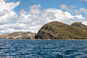 Fototapeta na wymiar Titicaca with Sun Island