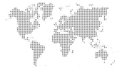 Obraz na płótnie Canvas world map vector on white background. world map from dot for background. isolated world map. editable vector.