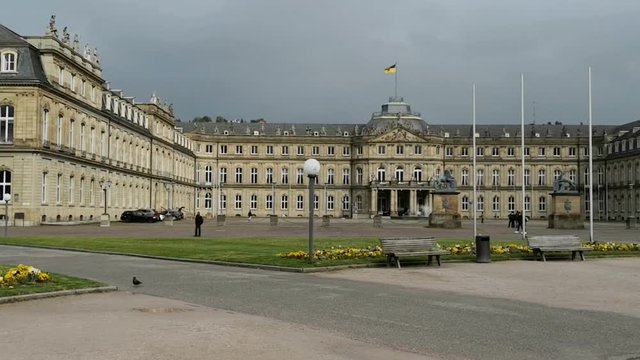 cityscape of Stuttgart in May, Baden-W&uuml;rttemberg, Germany.