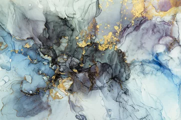 Abstrakte Kunstwerke. Trendige Tapete. Alkohol-Tinten-Kunst. - Bild © ireneromanova