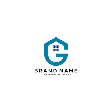 Letter G And Home Logo Design