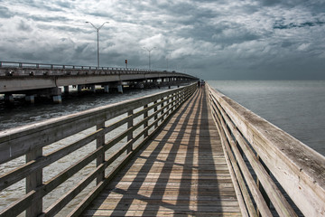 Fototapeta premium Along Queen Isabella Causeway