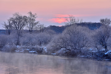 Kushiro River in winter