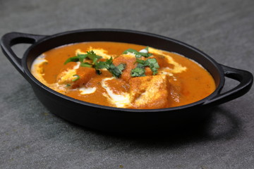 Paneer Butter Masala , a rich and creamy Indian dish made of Paneer or Tofu in tomato and cream gravy.