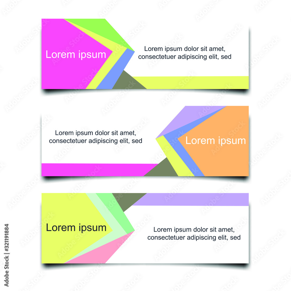Poster Abstract Web banner design background or header Templates vector illustration