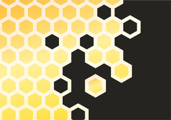 ハニカム柄・背景素材