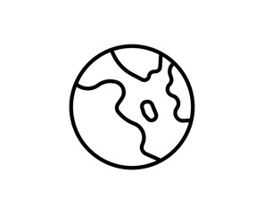 Flat line icon
