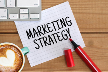 marketing strategy word concept