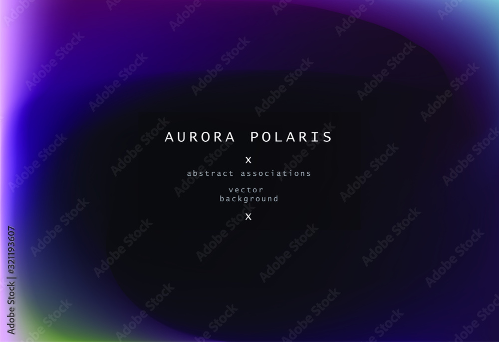 Aufkleber northern lights gradient background. luminescence of aurora borealis.