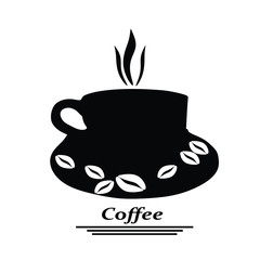 Coffee cup icon graphic design concept. Elements that can be edited, can be used as types of logos, icons, templates on the web and print.