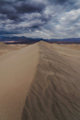 Fototapeta na wymiar Sand Dunes in the Desert - Death Valley - Mesquite Dunes