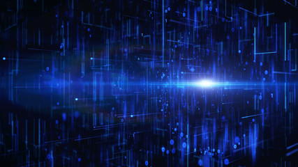 Network data.Big data space technology background