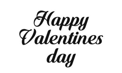Fototapeta premium Happy Valentines day, typography for print or use as poster, card, flyer or T shirt