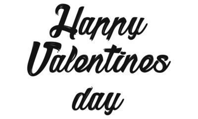 Happy Valentines day, typography for print or use as poster, card, flyer or T shirt