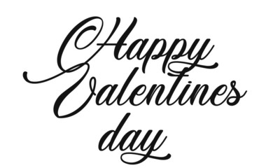 Happy Valentines day, typography for print or use as poster, card, flyer or T shirt