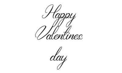 Happy Valentines day, typography for print or use as poster, card, flyer or T shirt