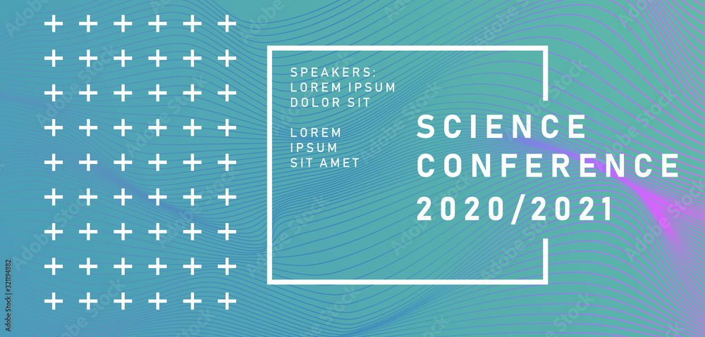 Poster abstract geometric background. poster template for business and it technologies conference.