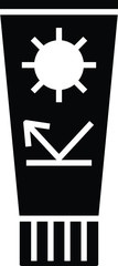 Sun screen icon, Sun block icon