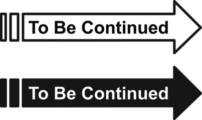 To be continued, vector illustration