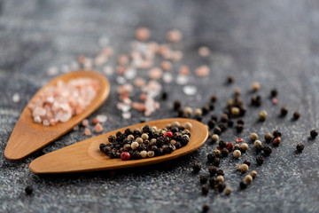 Salt and Pepper on a table