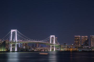 Fototapeta na wymiar レインボーブリッジと東京湾の夜景