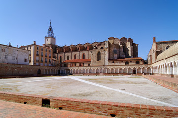Fototapeta premium Santo Campo cemetery in Perpignan city