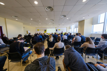 Students in class during a lecture