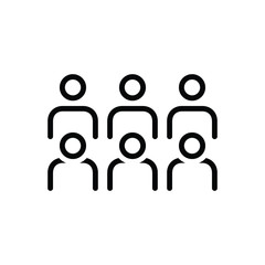 Black line icon for others