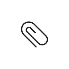 paper clip icon vector design logo template EPS 10