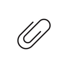 paper clip icon vector design logo template EPS 10