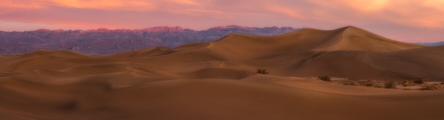 Fototapeta na wymiar Sand Dune Panorama - Death Valley