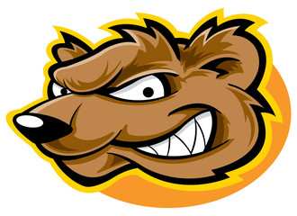 Brown bear mascot