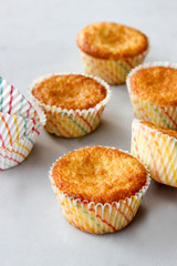 Lemon cupcakes in shapes
