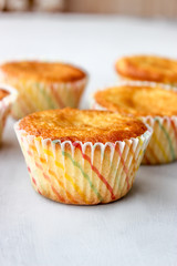 Lemon cupcakes in shapes