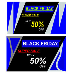 Black friday banner template design ilustration vector