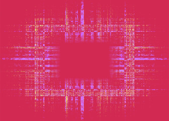 Red rough lines frame