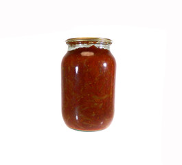 preservation in banks isolated on white background