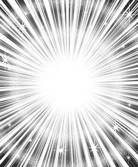 Fototapeta premium Romantic manga radial motion lines