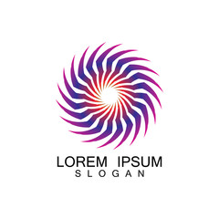 Tornado, vortex, hurricane logo design elements