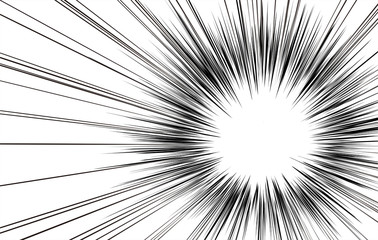 Manga radial line effect background