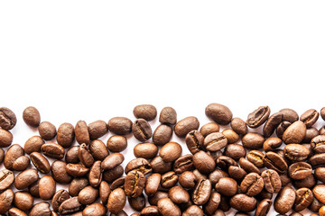 coffee beans on white background