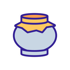 Peach icon vector. Thin line sign. Isolated contour symbol illustration