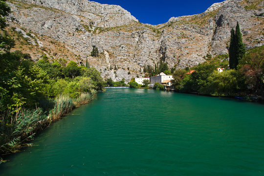 The Ombla River in Dubrovnik