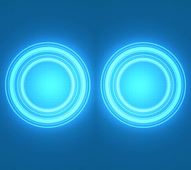 Obraz premium Zwei Licht Kreise.