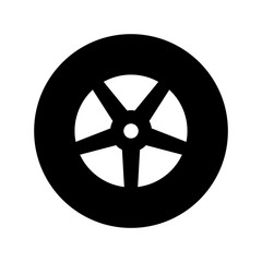 Obraz premium Car wheel icon