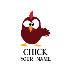 creative chicken / chicks logo design flat simple cute