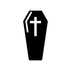 Obraz premium coffin icon design vector logo template EPS 10