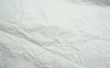 White crumpled paper empty background