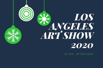 Los Angeles, Art Show, event, 2020, illustration, year, card. 