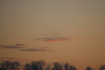 sunset over lake